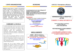 Workshop attività didattica [brochure]
