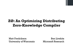 Z0: An Optimizing Distributed Zero-Knowledge Compiler