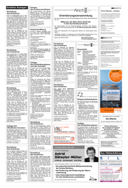 Donnerstag, 26. Februar 2015