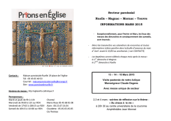 Feuille d`annonce paroissiale