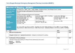 Download Minutes - Shire of Yarra Ranges