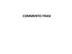 Ripasso Frasi commentate