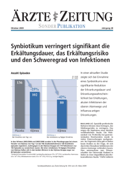 Synbiotikum verringert signifikant die Erk&auml;ltungsdauer, das