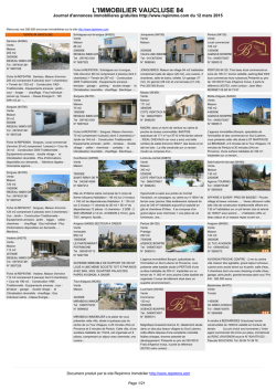 Journal immobilier 84