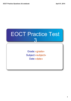 EOCT Practice Questions 3A.notebook