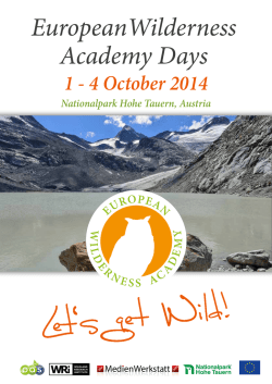 Download European Wilderness Days 2014