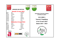 Convocation tournoi U13 Engelberg 2015