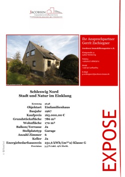 Schleswig Nord Stadt und Natur im Einklang Ihr Ansprechpartner