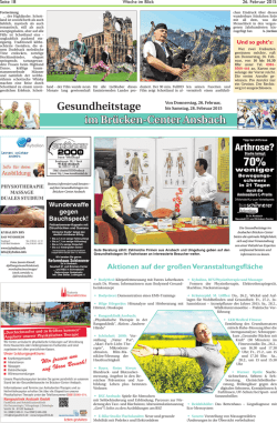 im Br&uuml;cken-Center Ansbach Gesundheitstage
