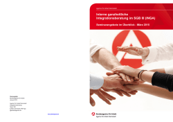 Interne ganzheitliche Integrationsberatung im SGB III (INGA)