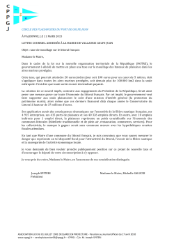 CPPGJ Mairie de Vallauris 2015 Taxe de