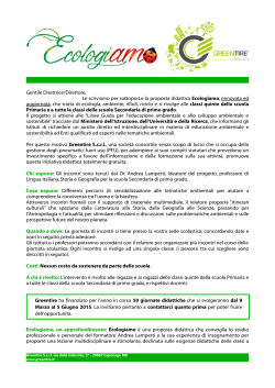 Ecologiamo 2015 - Istituto Comprensivo "Pietro da Cemmo" Capo di