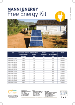 Free Energy Kit - ManniEnergy.it