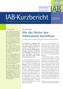 IAB-Kurzbericht