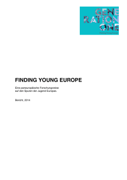 FINDING YOUNG EUROPE