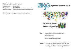 Jugendwochenende 2015 Geburtstagsparty!!!