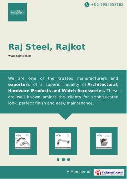 Download Brochure - Raj Steel, Rajkot