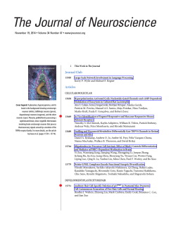 TOC (PDF) - Journal of Neuroscience