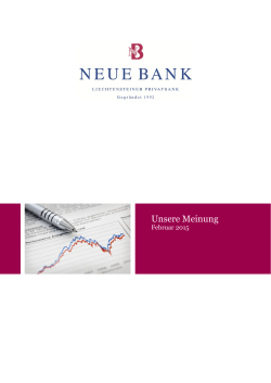 23. 2. 2015 - Neue Bank AG
