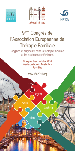 9ème Congrès de l`Association Européenne de Thérapie Familiale