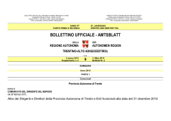 Supplemento n. 2 - Regione Autonoma Trentino Alto Adige