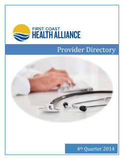 UPDATED Flagler hospital Provider Directory