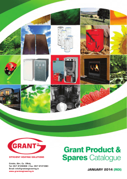Grant Product and Spares Catalogue