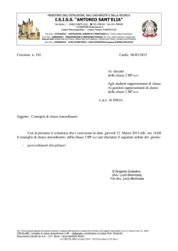 I.S.I.S.S. “ANTONIO SANT`ELIA”