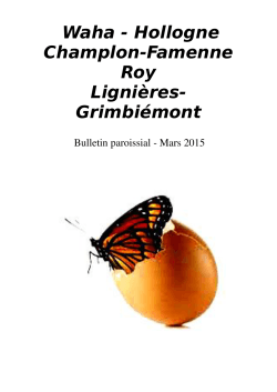 Grimbiémont - Hollogne - Lignières - Roy et Waha