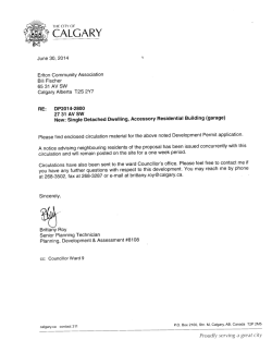 DP2014-2800 - Erlton Community Association