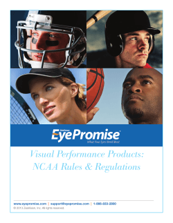 13060 NCAA White Paper Visual Performance Products