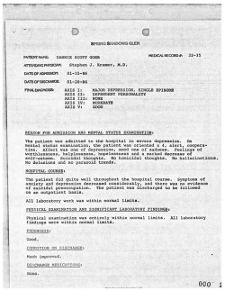 Danny Scott Goeb Medical Records – Second