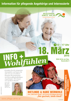 INFO + Wohlfühlen - Pflegeheim Afritz am See