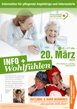 INFO + Wohlfühlen - Pflegeheim Mühldorf