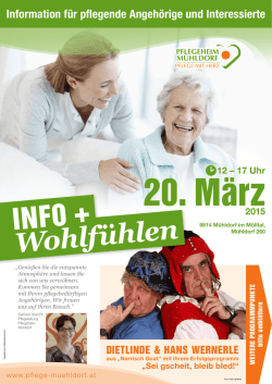 INFO + Wohlf&uuml;hlen - Pflegeheim M&uuml;hldorf