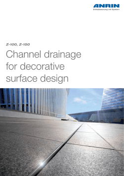 Channel drainage for decorative surface design