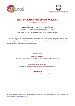 Allegato - Ufficio Scolastico Regionale per l`Abruzzo