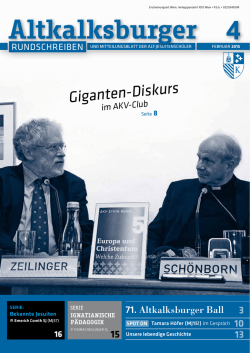 Ausgabe 4-2014/2015 - Altkalksburger Vereinigung