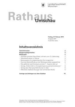 Rathaus Umschau 039 vom 27.02.2015  › OB
