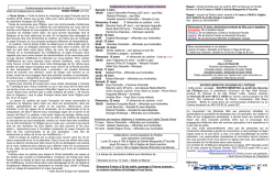 Feuillet paroissial de 2014 - Saint