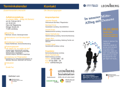 In unserer Mitte- Alltag mit Demenz