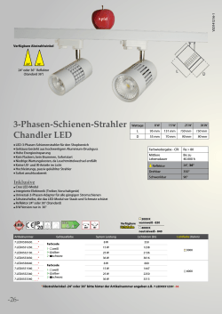3-Phasen-Schienen-Strahler Chandler LED A+++