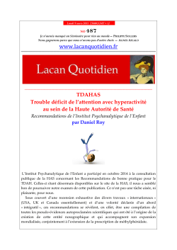 LQ 487 - Lacan Quotidien