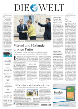 Merkel und Hollande drohen Putin