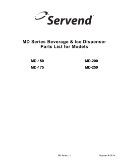 Parts Manual - Manitowoc Beverage Systems