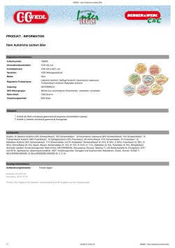 Produktdatenblatt