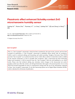 Piezotronic effect enhanced Schottky-contact ZnO
