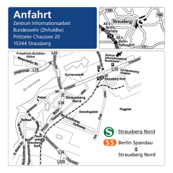 Anfahrt zum Zentrum Informationsarbeit Bundeswehr ( PDF , 627 kB)