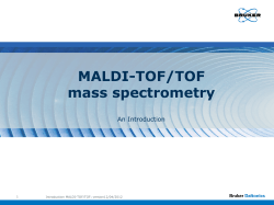 MALDI-TOF(/TOF)