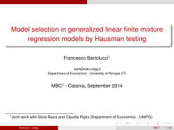 Model selection in generalized linear finite mixture regression